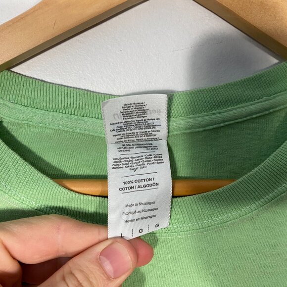 Kanye West The Life Of Pablo "Saint Pablo" LS Tour Tee Green / Red mens size L - Picture 5 of 6